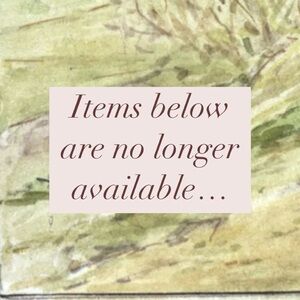 Items No Longer Available Notice Sign